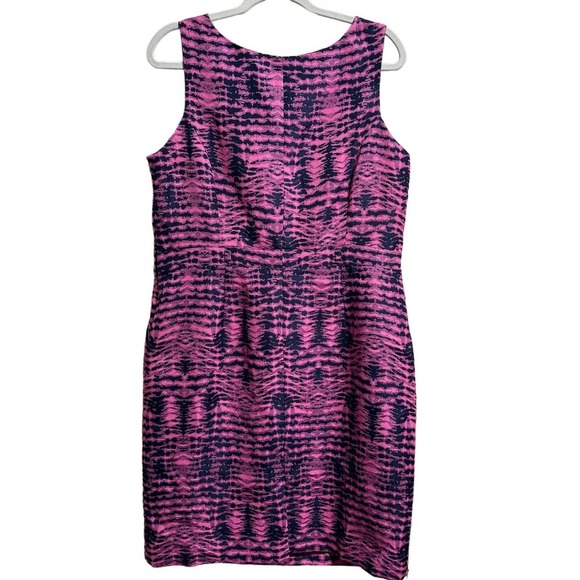 John Meyer Collection All Over Print Sleeveless Sheath Midi Dress Women's Sz 12 - Picture 2 of 10